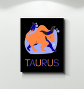 Taurus Wrapped Canvas 16x20 | Zodiac Series 4 - Beyond T-shirts